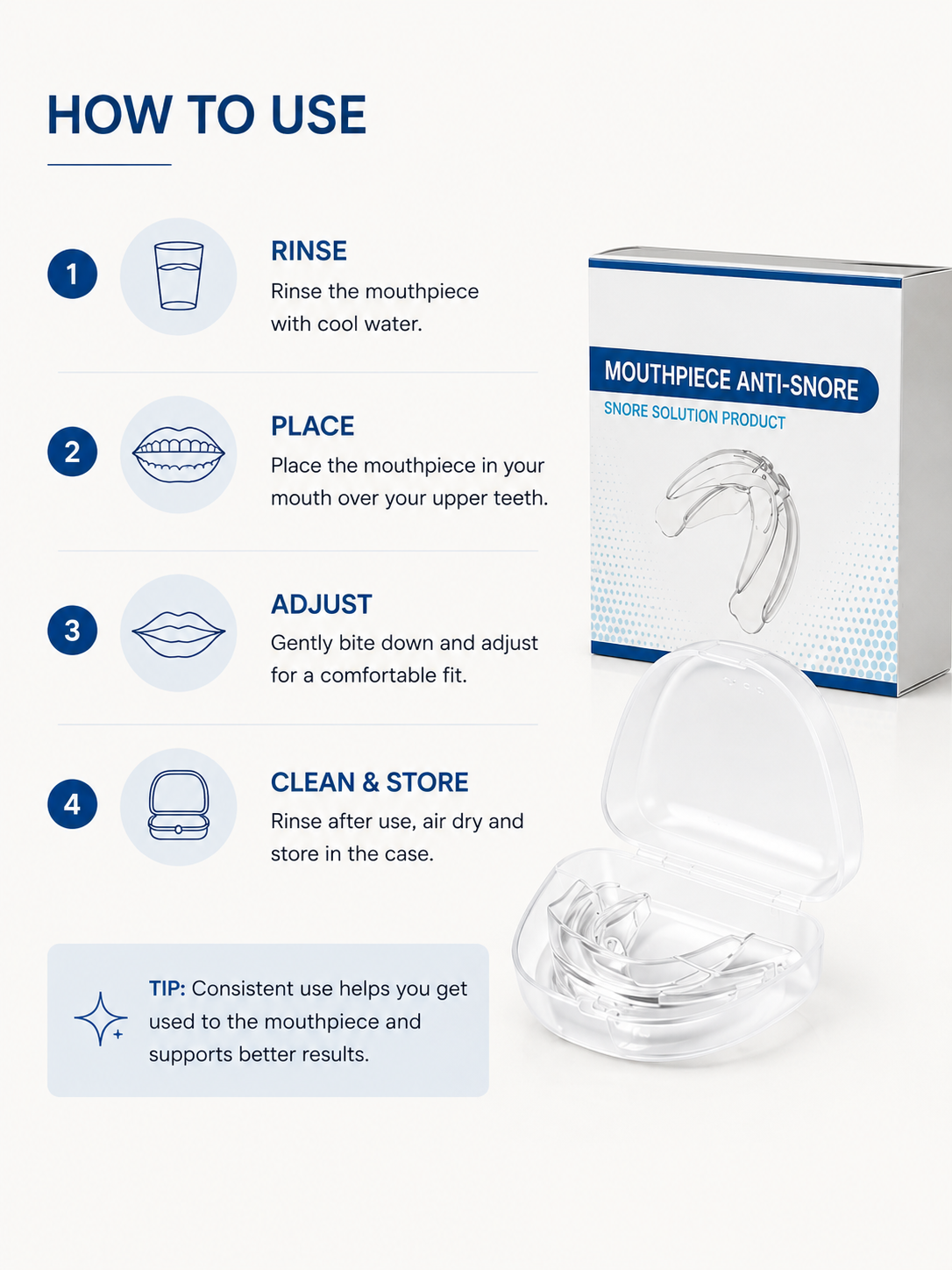 Anti-Snoore Mouth Piece